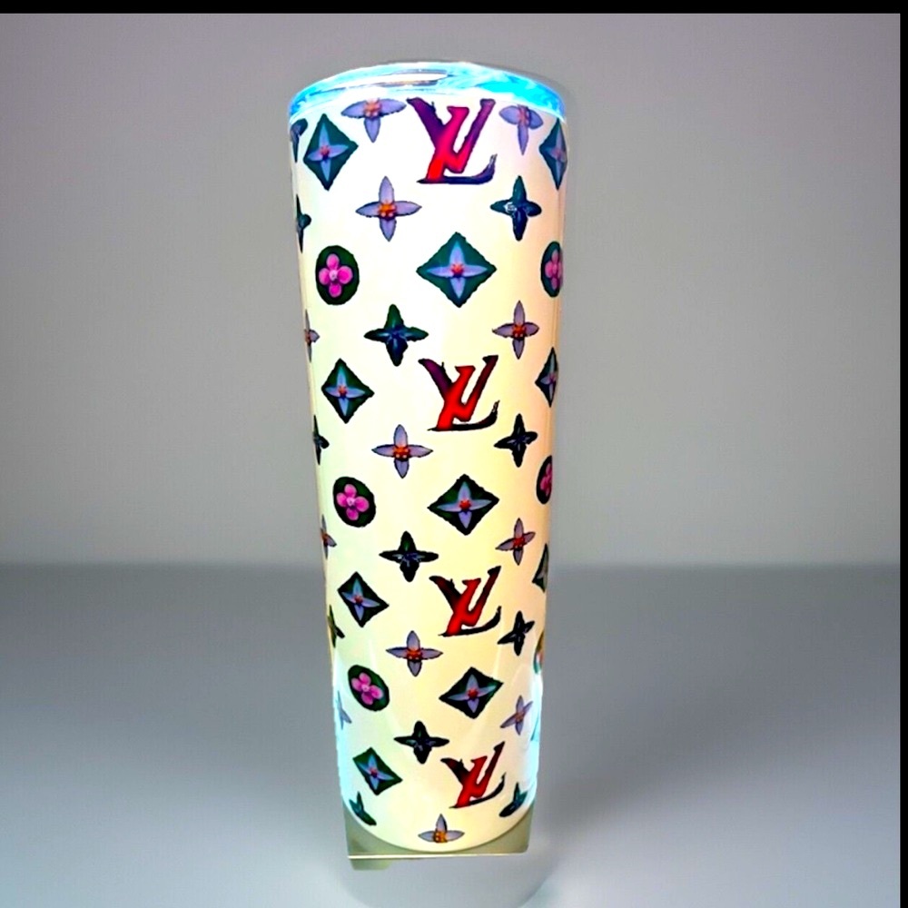 Colored W/L V Symbols Handmade LV Symbols Tumblr W/ Straw NWT Personally My Fav